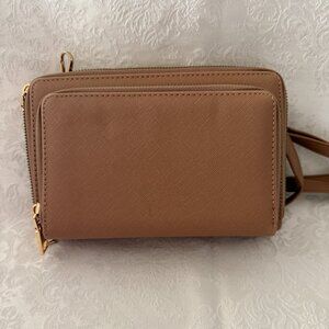 Vegan Leather Crossbody Bag/Wallet